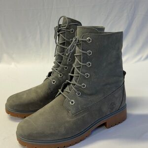 Timberland Gray Suede Eyelet with Rope Lace